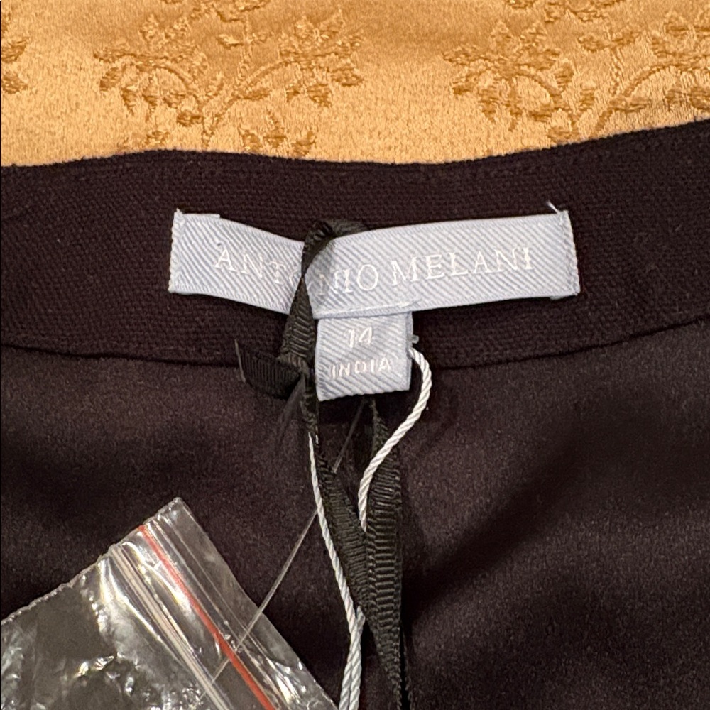 NWT Antonio Melani/Jennifer Sumko Blk Jacket, Wht Embroidery, Retail $299, Sz 14 - Picture 5 of 12
